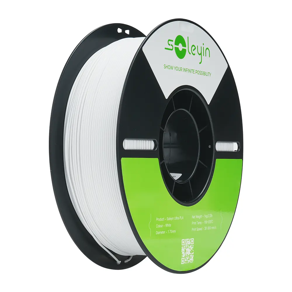 Soleyin - Filamento Ultra PLA Blanco 1.75mm 1kg