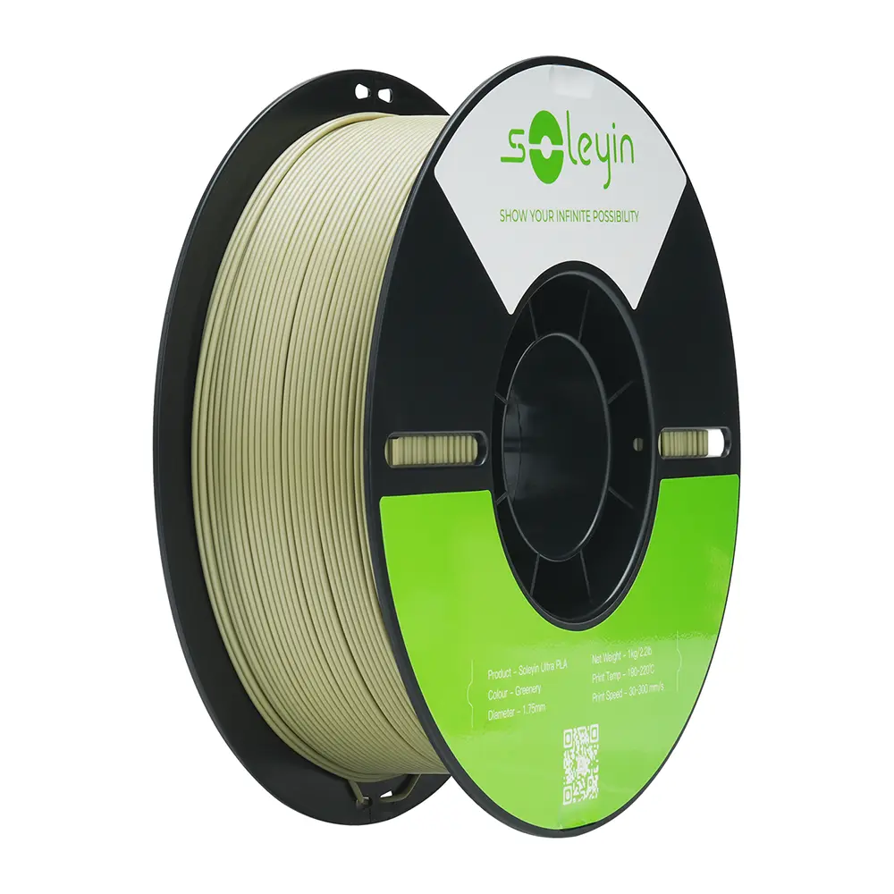 Soleyin - Filamento Ultra PLA Verde hoja 1.75mm 1kg
