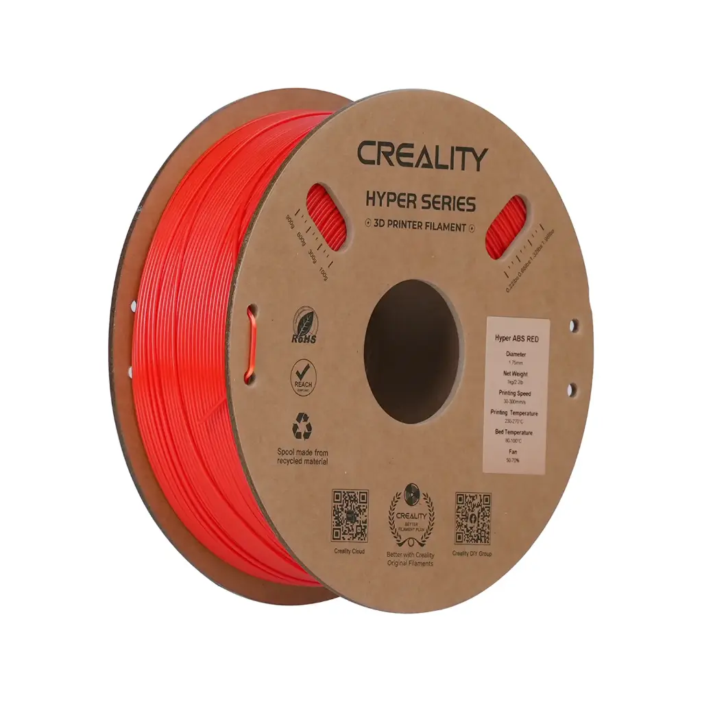 Creality - Filamento Hyper ABS Rojo 1.75 mm 1 kg