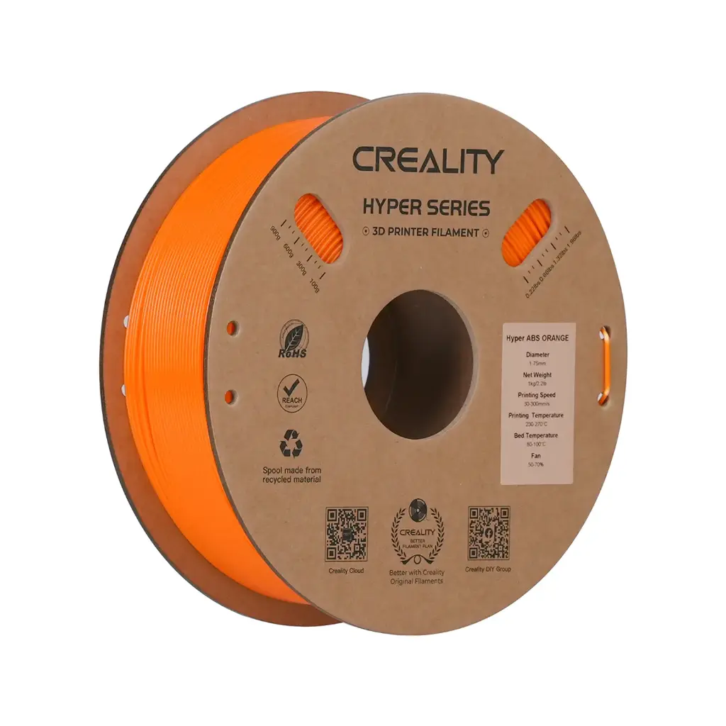 Creality - Filamento Hyper ABS Naranja 1.75 mm 1 kg