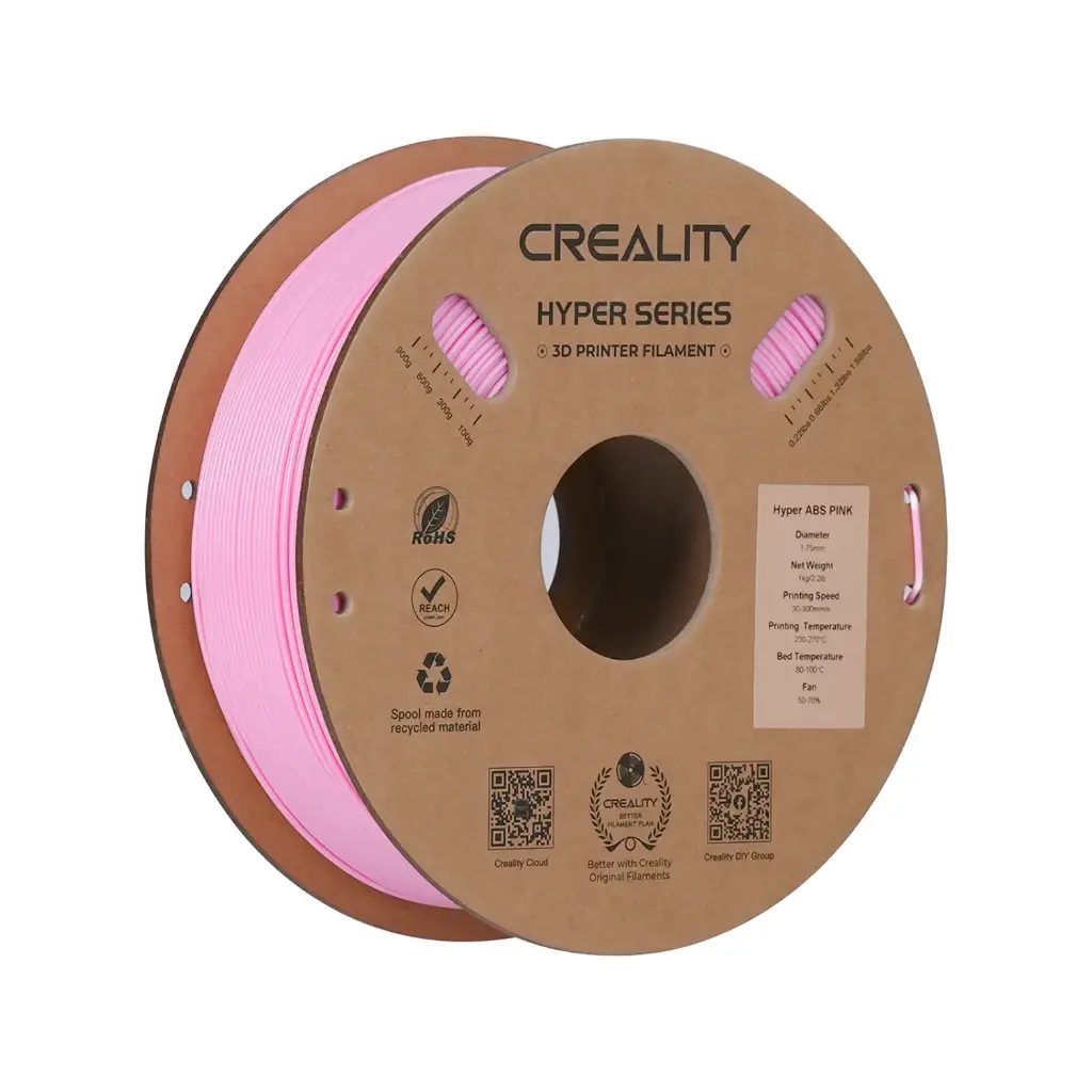 [3301020058] Creality - Filamento Hyper ABS Rosado 1.75 mm 1 kg