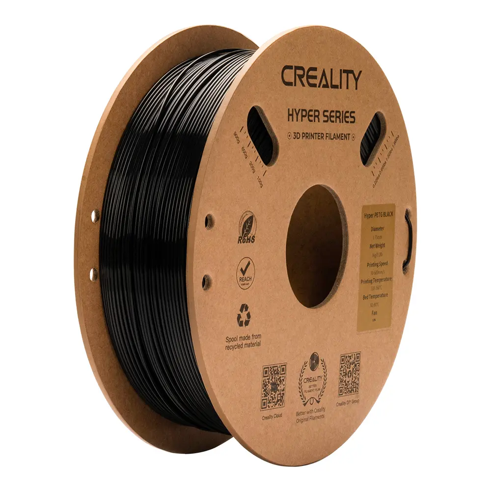 Creality - Filamento Hyper PETG Negro 1.75 mm 1 kg