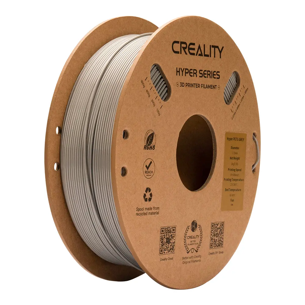Creality - Filamento Hyper PETG Gris 1.75 mm 1 kg