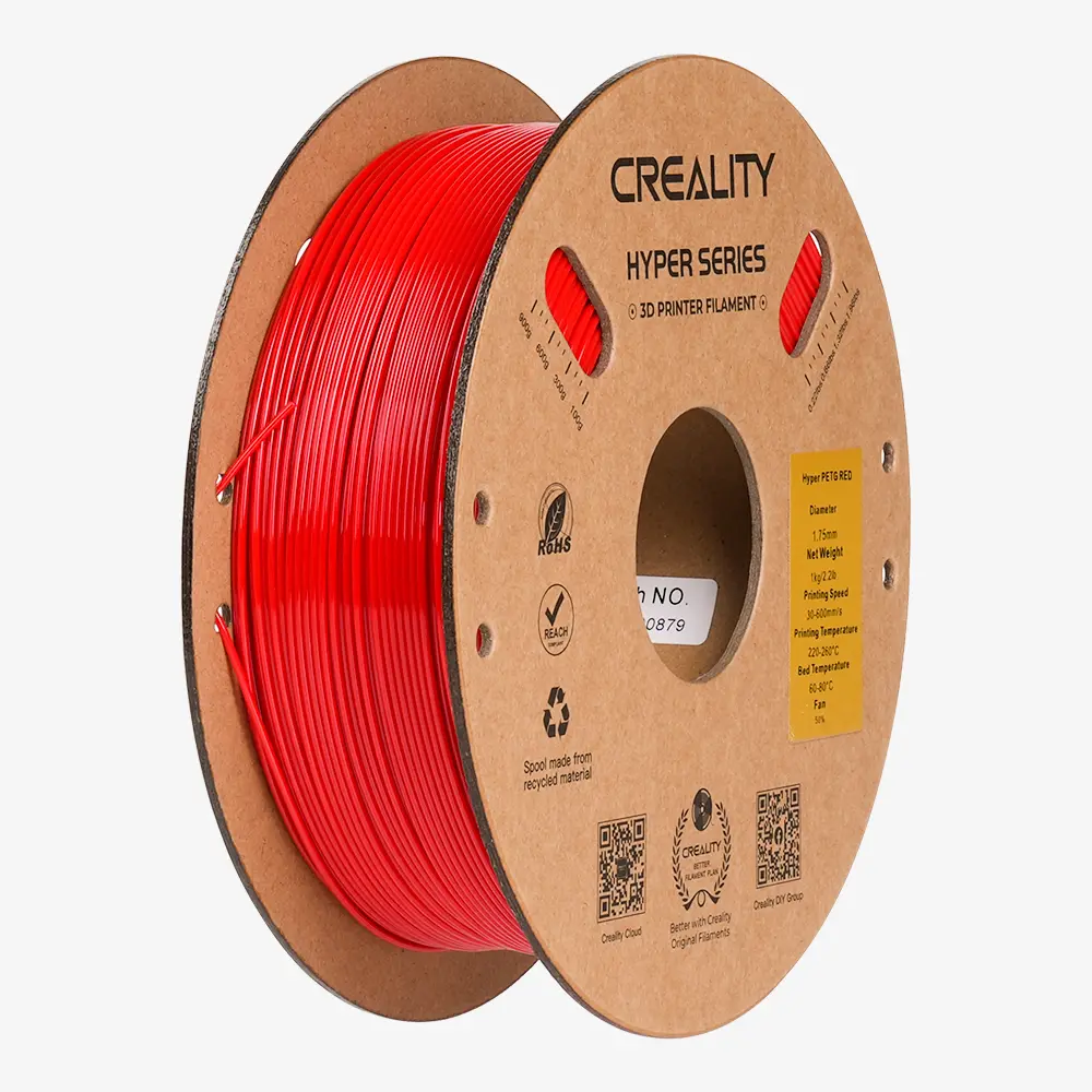 Creality - Filamento Hyper PETG Rojo 1.75 mm 1 kg