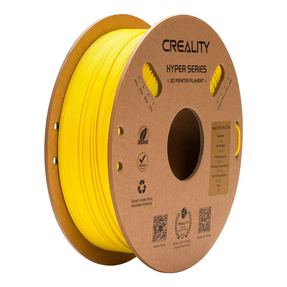 [3301030071] Creality - Filamento Hyper PETG Amarillo 1.75 mm 1 kg