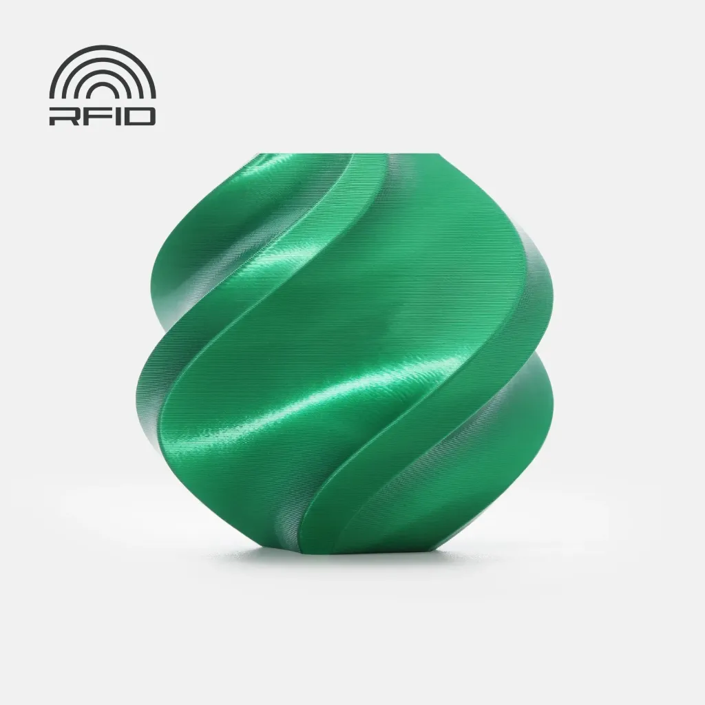 [A06-G0-1.75-1000-SPL] Bambu Lab - Filamento PLA Silk+ Esmeralda