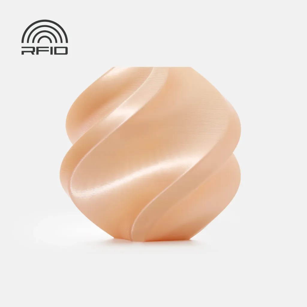[A06-Y0-1.75-1000-SPL] Bambu Lab - Filamento PLA Silk+ Champaña