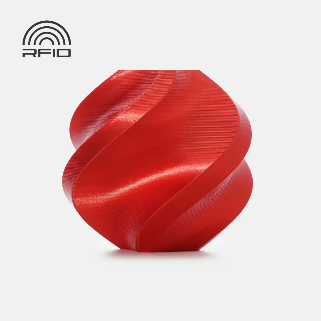 Bambu Lab - Filamento PLA Silk+ Rojo Caramelo