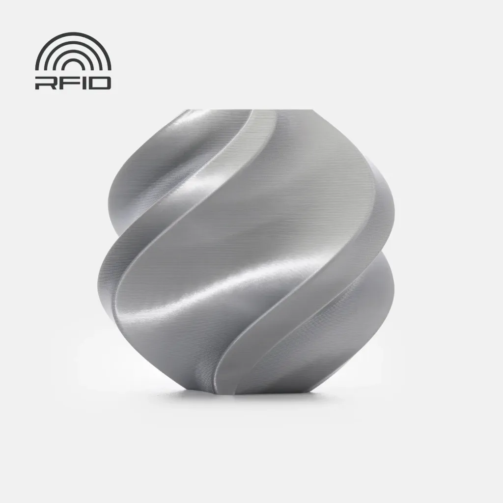 [A06-D1-1.75-1000-SPL] Bambu Lab - Filamento PLA Silk+ Plata