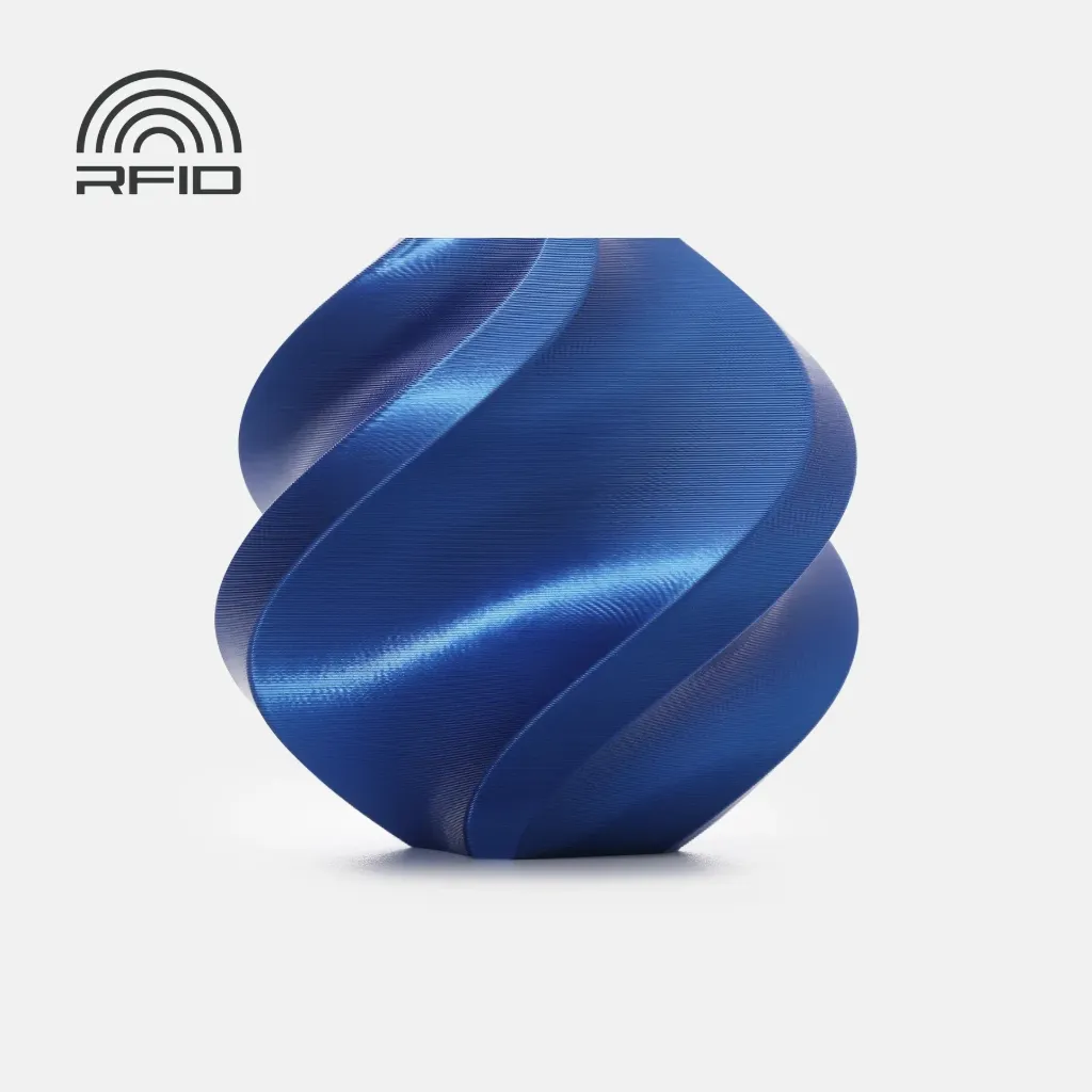 [A06-B1-1.75-1000-SPL] Bambu Lab - Filamento PLA Silk+ Azul