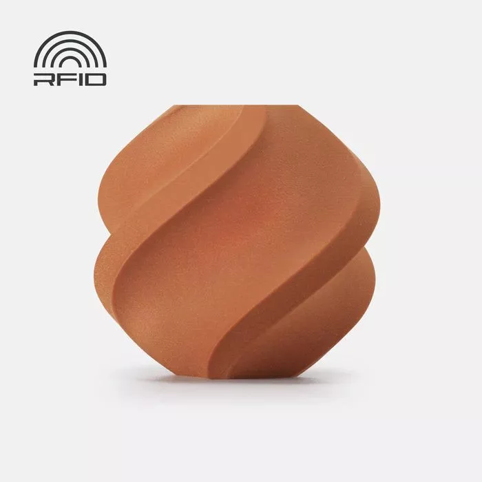 [A16-N0-1.75-1000-SPL] Bambu Lab - Filamento PLA Wood Marrón Arcilla