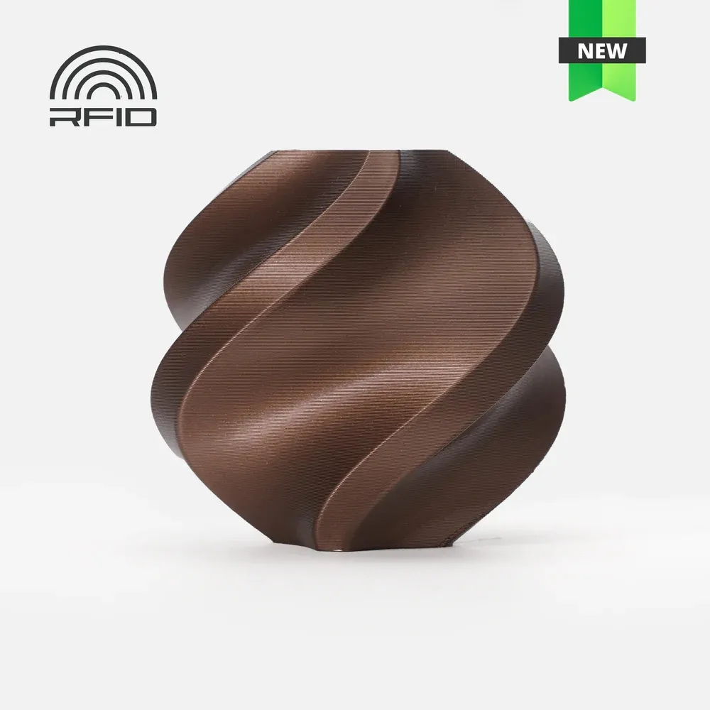 Bambu Lab - Filamento PLA Metal Marrón Cobre Metálico