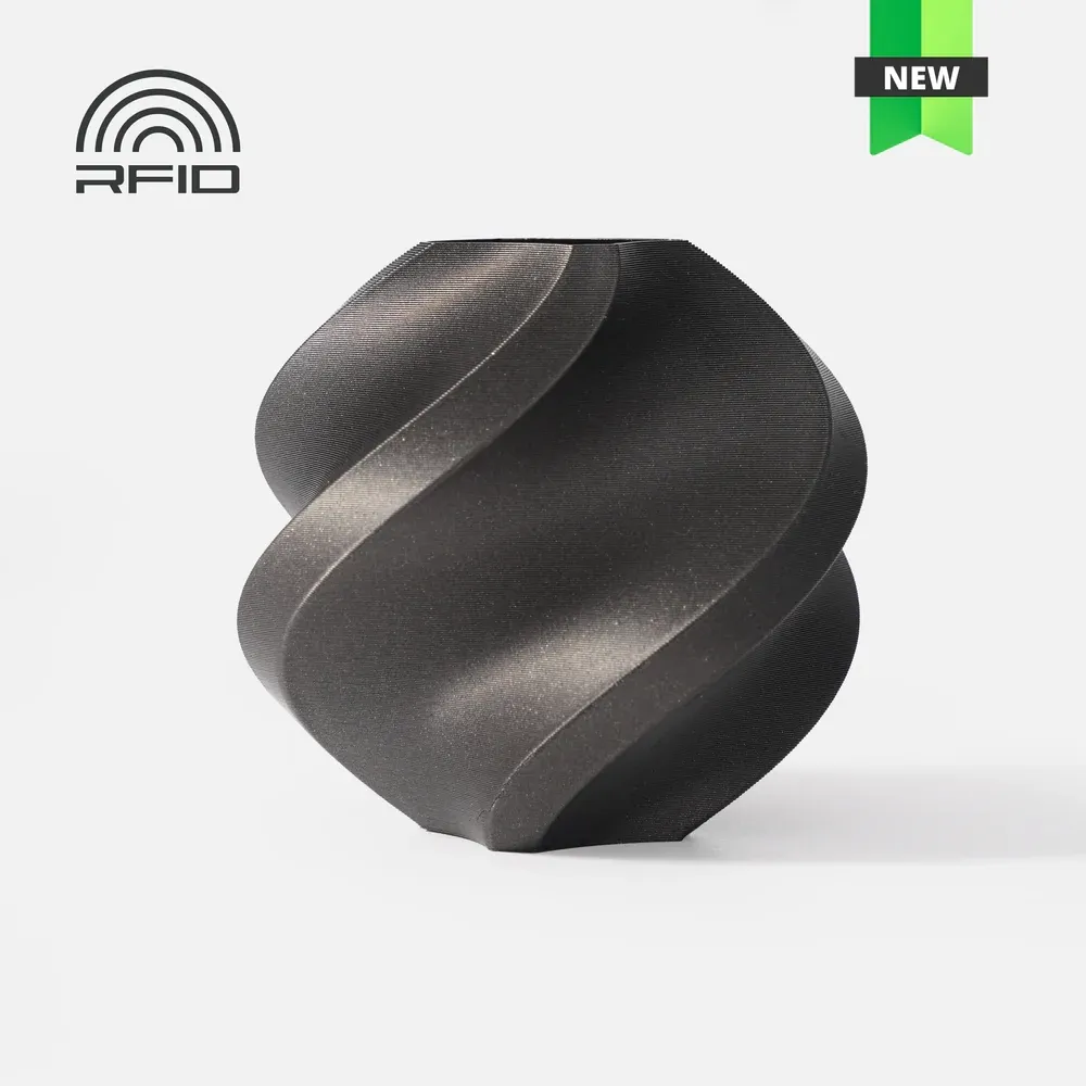 Bambu Lab - Filamento PLA Metal Gris Acero Metálico