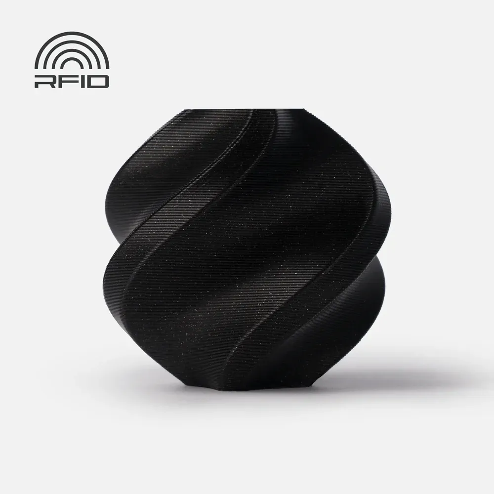 [A08-K2-1.75-1000-SPL] Bambu Lab - Filamento PLA Sparkle Negro Ónix Brillante