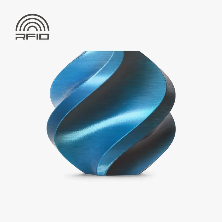 Bambu Lab - Filamento PLA Silk Azul Fantasma