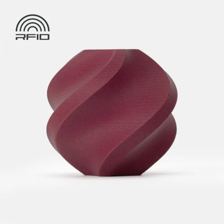 Bambu Lab - Filamento PLA-CF Rojo Borgoña