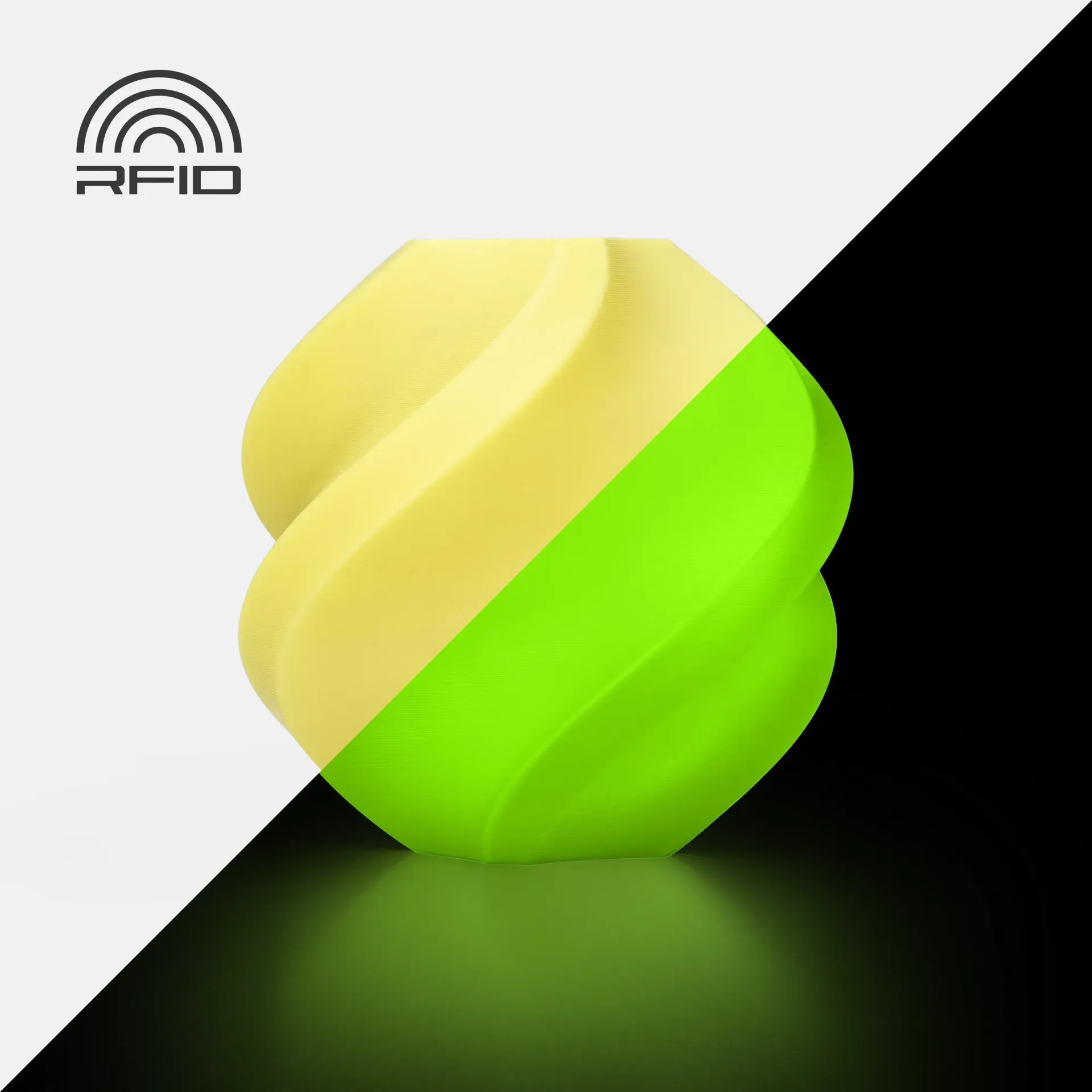 [A12-Y0-1.75-1000-SPL] Bambu Lab - Filamento PLA Glow Amarillo Fosforescente