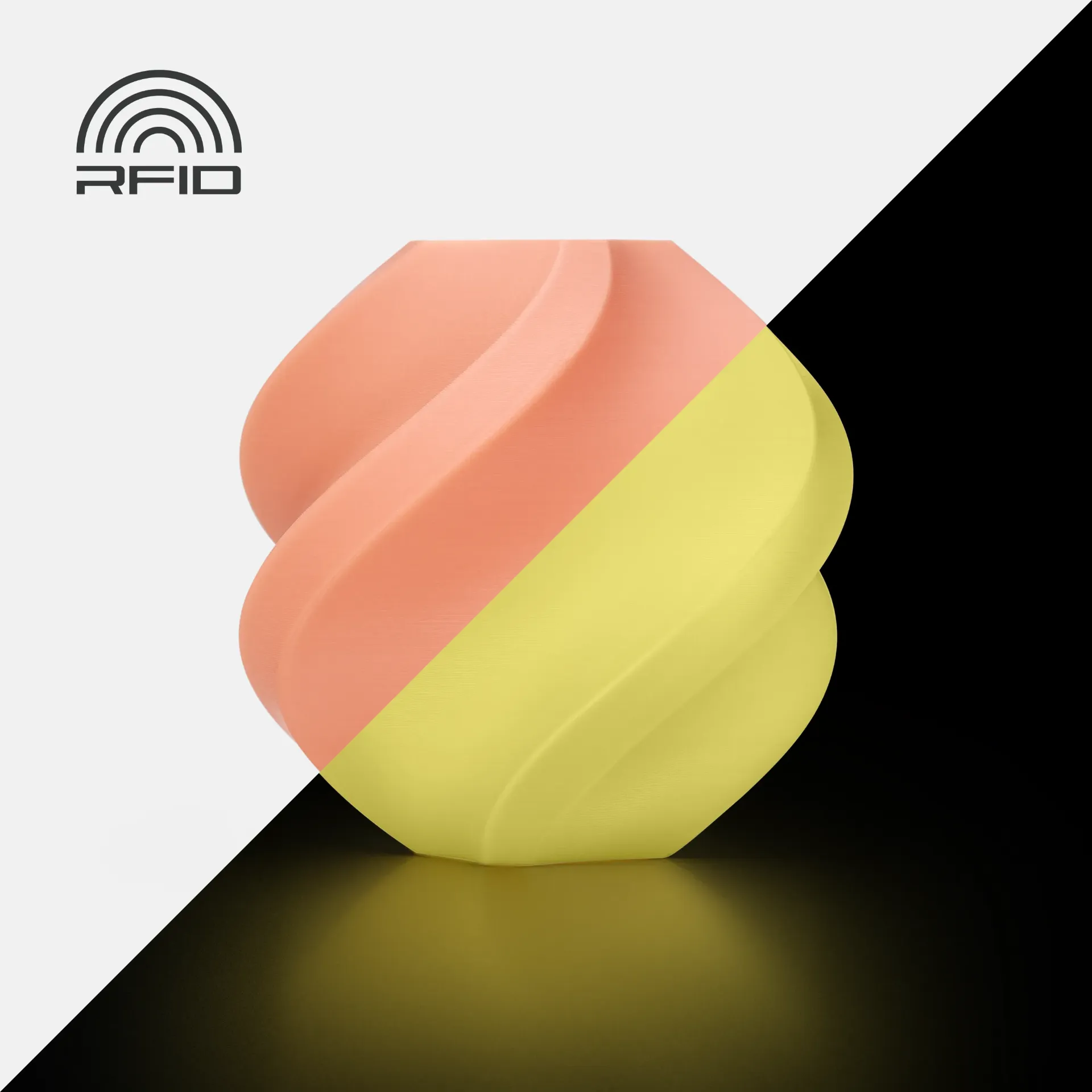 [A12-A0-1.75-1000-SPL] Bambu Lab - Filamento PLA Glow Naranja Fosforescente
