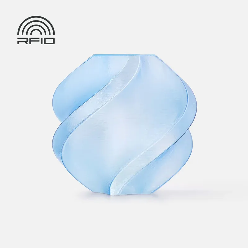 [G01-B0-1.75-1000-SPL] Bambu Lab - Filamento PETG Translúcido Azul Claro