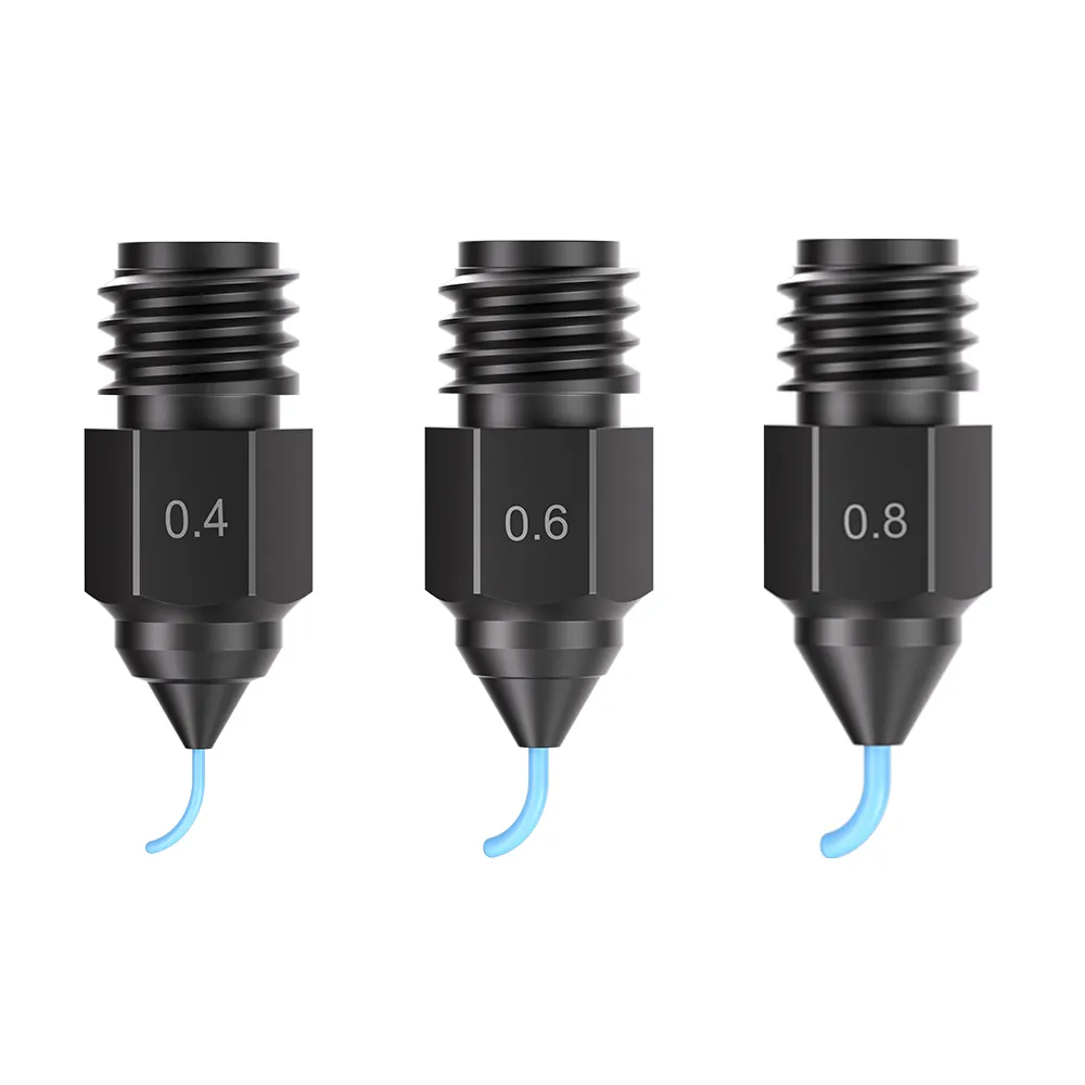 Creality - Kit 8 Boquillas Acero Endurecido para Ender 5 Max (4x0.4, 2x0.6, 2x0.8) - 4008030093