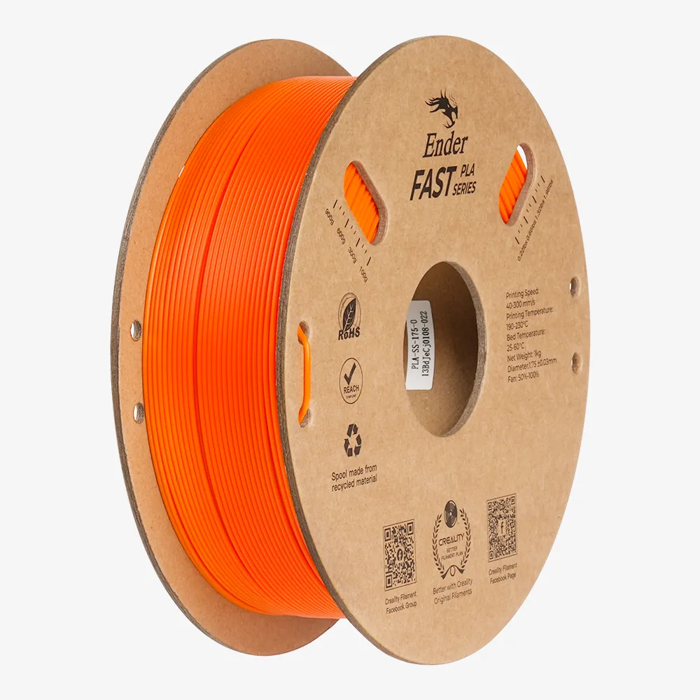 [3301010430] Creality - Filamento Ender Fast PLA Naranja 1.75mm 1kg