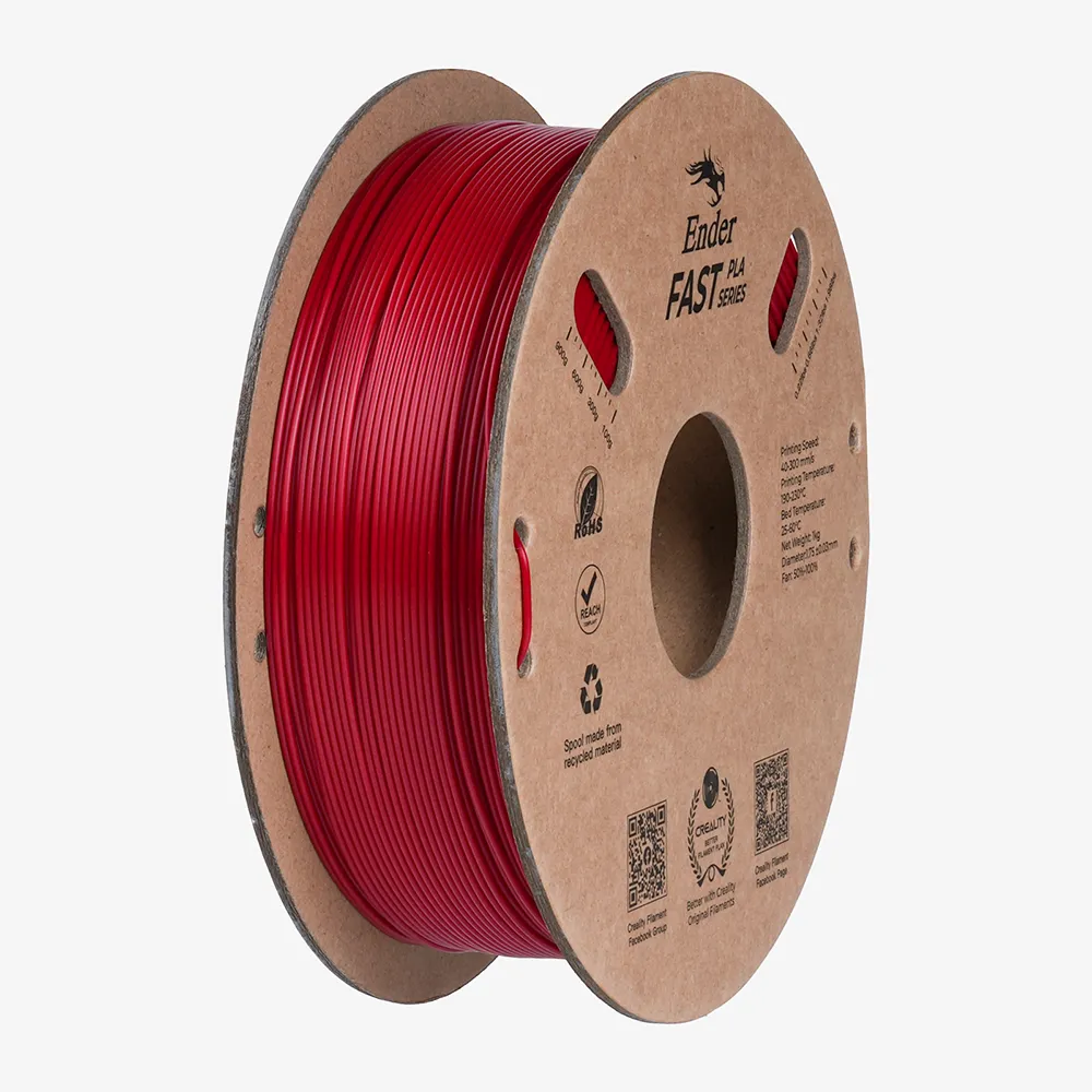 Creality - Filamento Ender Fast PLA Rojo Fuego 1.75mm 1kg