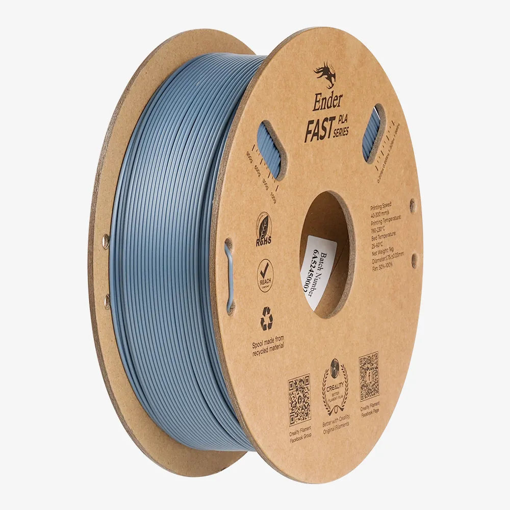 [3301010437] Creality - Filamento Ender Fast PLA Gris 1.75mm 1kg