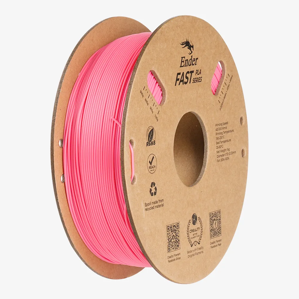 Creality - Filamento Ender Fast PLA Polvo Rosado 1.75mm 1kg