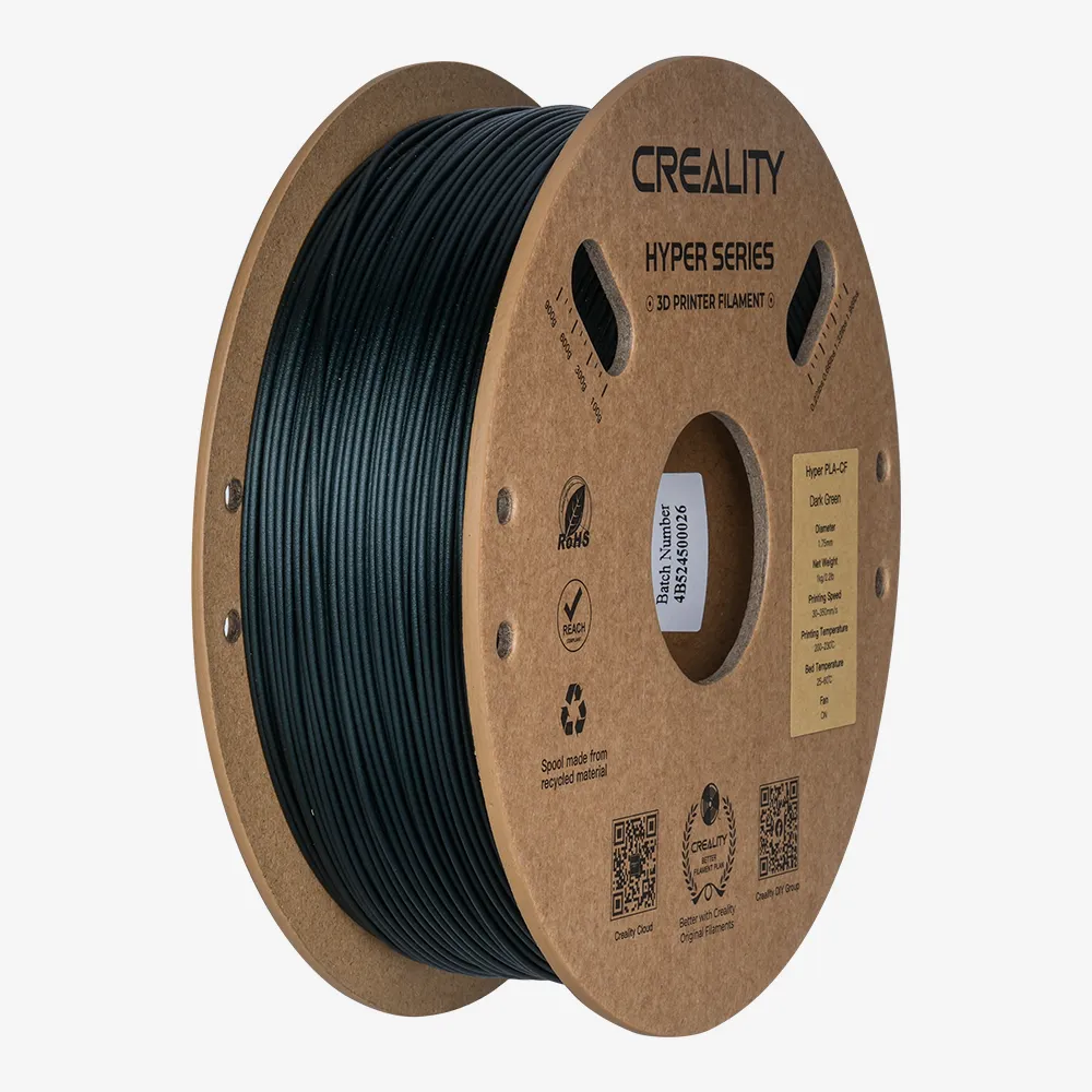 Creality - Filamento Hyper PLA-CF Verde Oscuro 1.75mm 1kg