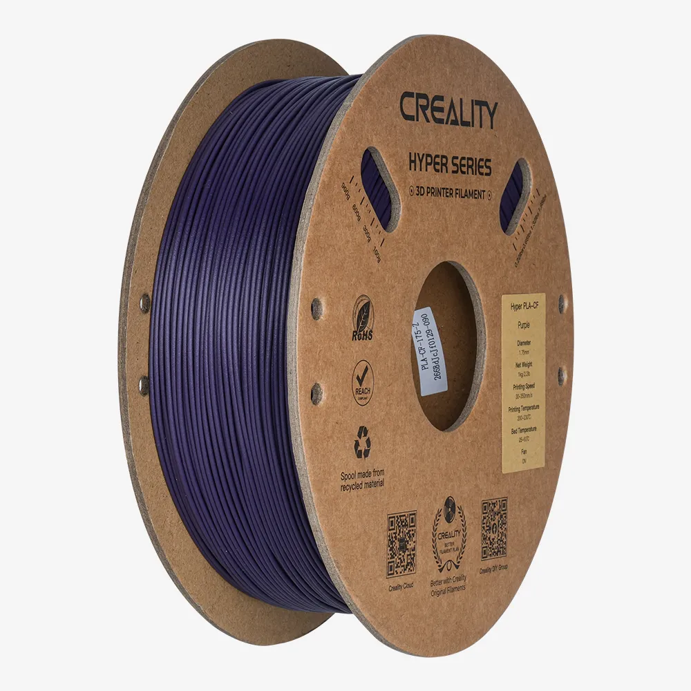 [3301060018] Creality - Filamento Hyper PLA-CF Morado 1.75mm 1kg