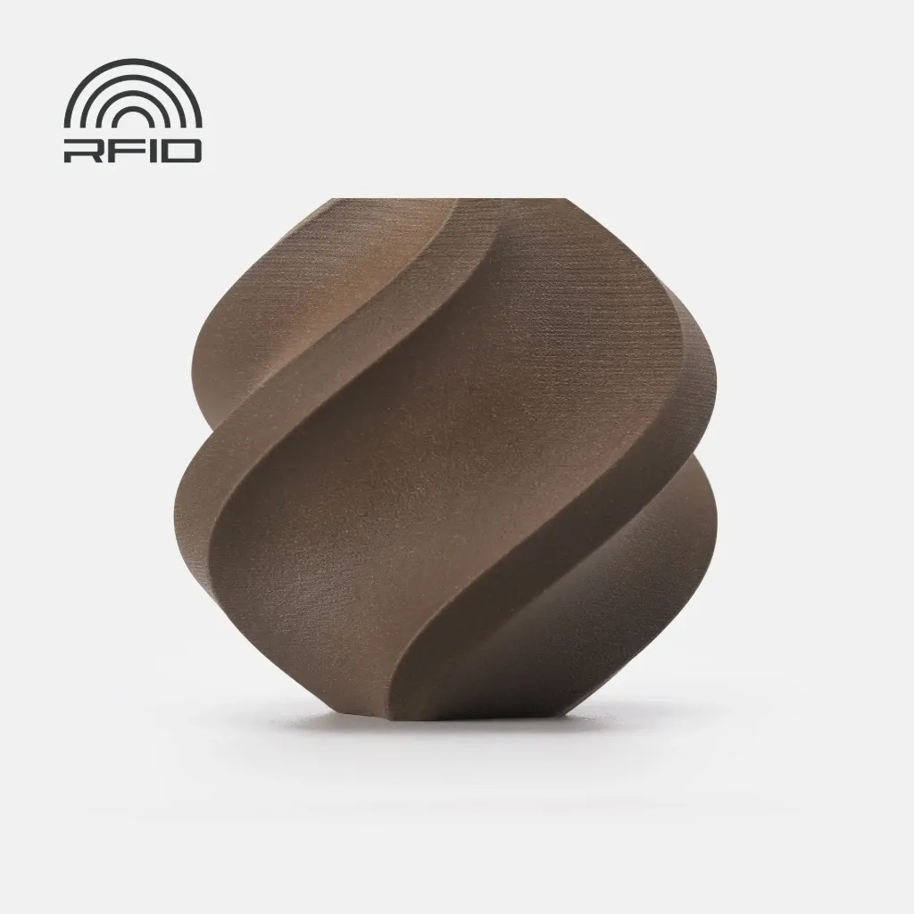 [A16-K0-1.75-1000-SPL] Bambu Lab - Filamento PLA Wood Negro Walnut